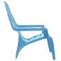 vidaXL Sillas de jardín niños 2 uds aspecto madera PP azul 37x34x44 cm vidaXL Sillas de jardín niños 2 uds aspecto madera PP azul 37x34x44 cm