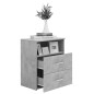 vidaXL Mesitas de noche 2 unidades gris hormigón 50x32x60 cm vidaXL Mesitas de noche 2 unidades gris hormigón 50x32x60 cm