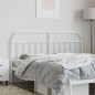 vidaXL Cabecero de metal blanco 140 cm vidaXL Cabecero de metal blanco 140 cm