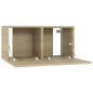 vidaXL Mueble de salón colgante roble Sonoma 60x30x30 cm vidaXL Mueble de salón colgante roble Sonoma 60x30x30 cm