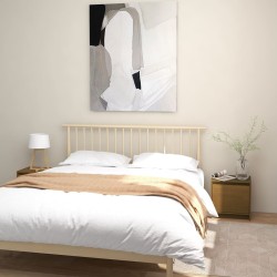 vidaXL Mesitas de noche 2 uds madera de pino marrón miel 40x30,5x40 cm