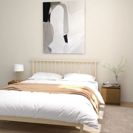 vidaXL Mesitas de noche 2 uds madera de pino marrón miel 40x30,5x40 cm
