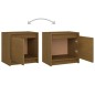 vidaXL Mesitas de noche 2 uds madera de pino marrón miel 40x30,5x40 cm vidaXL Mesitas de noche 2 uds madera de pino marrón miel 40x30,5x40 cm