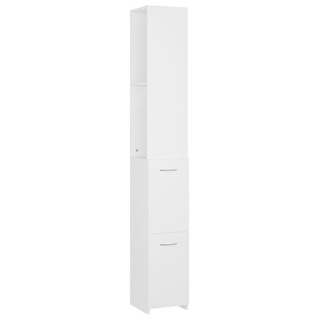 vidaXL Armario de baño madera contrachapada blanco 25x26,5x170 cm