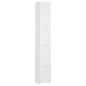 vidaXL Armario de baño madera contrachapada blanco 25x26,5x170 cm vidaXL Armario de baño madera contrachapada blanco 25x26,5x170 cm