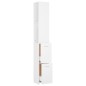 vidaXL Armario de baño madera contrachapada blanco 25x26,5x170 cm vidaXL Armario de baño madera contrachapada blanco 25x26,5x170 cm