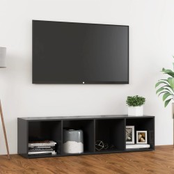 vidaXL Mueble para TV madera contrachapada gris 142,5x35x36,5 cm