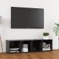 vidaXL Mueble para TV madera contrachapada gris 142,5x35x36,5 cm