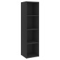 vidaXL Mueble para TV madera contrachapada gris 142,5x35x36,5 cm