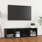 vidaXL Mueble de TV madera contrachapada gris brillo 142,5x35x36,5 cm vidaXL Mueble de TV madera contrachapada gris brillo 142,5x35x36,5 cm