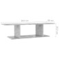 vidaXL Mueble de TV de pared gris hormigón 103x30x26,5 cm vidaXL Mueble de TV de pared gris hormigón 103x30x26,5 cm