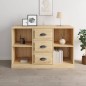 vidaXL Aparador madera contrachapada roble Sonoma 104,5x35,5x67,5 cm vidaXL Aparador madera contrachapada roble Sonoma 104,5x35,5x67,5 cm