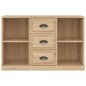vidaXL Aparador madera contrachapada roble Sonoma 104,5x35,5x67,5 cm vidaXL Aparador madera contrachapada roble Sonoma 104,5x35,5x67,5 cm