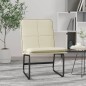 vidaXL Sillón de cuero sintético color crema 54x75x76 cm vidaXL Sillón de cuero sintético color crema 54x75x76 cm