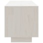 vidaXL Mueble de TV de madera maciza de pino blanco 110x30x33,5 cm