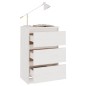 vidaXL Mesitas de noche 2 uds madera maciza pino blanco 40x29,5x64 cm vidaXL Mesitas de noche 2 uds madera maciza pino blanco 40x29,5x64 cm