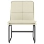 vidaXL Sillón de cuero sintético color crema 54x75x76 cm vidaXL Sillón de cuero sintético color crema 54x75x76 cm