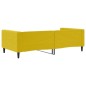 vidaXL Sofá cama terciopelo amarillo 100x200 cm vidaXL Sofá cama terciopelo amarillo 100x200 cm