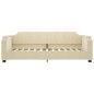 vidaXL Sofá cama tela color crema 90x200 cm vidaXL Sofá cama tela color crema 90x200 cm