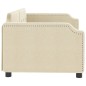 vidaXL Sofá cama tela color crema 90x200 cm vidaXL Sofá cama tela color crema 90x200 cm