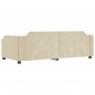 vidaXL Sofá cama tela color crema 90x200 cm vidaXL Sofá cama tela color crema 90x200 cm