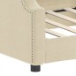 vidaXL Sofá cama tela color crema 90x200 cm vidaXL Sofá cama tela color crema 90x200 cm