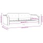 vidaXL Sofá cama tela color crema 90x200 cm vidaXL Sofá cama tela color crema 90x200 cm