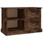 vidaXL Mueble de TV madera contrachapada roble ahumado 73x35,5x47,5 cm