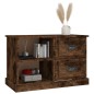 vidaXL Mueble de TV madera contrachapada roble ahumado 73x35,5x47,5 cm