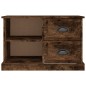 vidaXL Mueble de TV madera contrachapada roble ahumado 73x35,5x47,5 cm