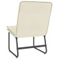 vidaXL Sillón de cuero sintético color crema 54x75x76 cm vidaXL Sillón de cuero sintético color crema 54x75x76 cm