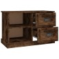 vidaXL Mueble de TV madera contrachapada roble ahumado 73x35,5x47,5 cm