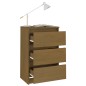 vidaXL Mesitas de noche 2 uds madera maciza de pino marrón miel vidaXL Mesitas de noche 2 uds madera maciza de pino marrón miel