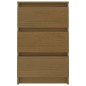 vidaXL Mesitas de noche 2 uds madera maciza de pino marrón miel vidaXL Mesitas de noche 2 uds madera maciza de pino marrón miel