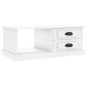 vidaXL Mesa de centro madera contrachapada blanco 90x50x35 cm vidaXL Mesa de centro madera contrachapada blanco 90x50x35 cm