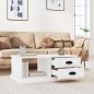 vidaXL Mesa de centro madera contrachapada blanco 90x50x35 cm vidaXL Mesa de centro madera contrachapada blanco 90x50x35 cm