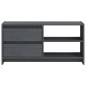 vidaXL Mueble para TV de madera maciza de pino gris 80x31x39 cm vidaXL Mueble para TV de madera maciza de pino gris 80x31x39 cm