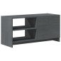 vidaXL Mueble para TV de madera maciza de pino gris 80x31x39 cm vidaXL Mueble para TV de madera maciza de pino gris 80x31x39 cm