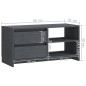vidaXL Mueble para TV de madera maciza de pino gris 80x31x39 cm vidaXL Mueble para TV de madera maciza de pino gris 80x31x39 cm