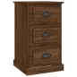 vidaXL Mesita de noche madera contrachapada marrón roble 39x39x67 cm vidaXL Mesita de noche madera contrachapada marrón roble 39x39x67 cm