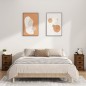 vidaXL Mesita de noche madera contrachapada marrón roble 39x39x67 cm vidaXL Mesita de noche madera contrachapada marrón roble 39x39x67 cm
