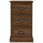 vidaXL Mesita de noche madera contrachapada marrón roble 39x39x67 cm vidaXL Mesita de noche madera contrachapada marrón roble 39x39x67 cm