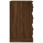 vidaXL Mesita de noche madera contrachapada marrón roble 39x39x67 cm vidaXL Mesita de noche madera contrachapada marrón roble 39x39x67 cm