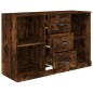 vidaXL Aparador madera contrachapada roble ahumado 104,5x35,5x67,5 cm