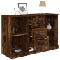 vidaXL Aparador madera contrachapada roble ahumado 104,5x35,5x67,5 cm