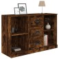 vidaXL Aparador madera contrachapada roble ahumado 104,5x35,5x67,5 cm