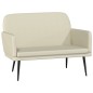 vidaXL Banco de cuero sintético color crema 107x80x81 cm vidaXL Banco de cuero sintético color crema 107x80x81 cm