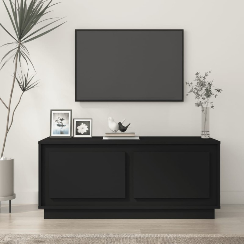 vidaXL Mesa de centro madera contrachapada negro 102x50x44 cm vidaXL Mesa de centro madera contrachapada negro 102x50x44 cm