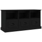 vidaXL Mueble de TV madera contrachapada negro 100x35x50 cm vidaXL Mueble de TV madera contrachapada negro 100x35x50 cm