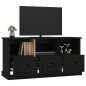 vidaXL Mueble de TV madera contrachapada negro 100x35x50 cm vidaXL Mueble de TV madera contrachapada negro 100x35x50 cm